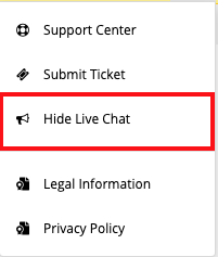 APICBASE HIDE LIVE CHAT