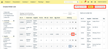 How to create order lists